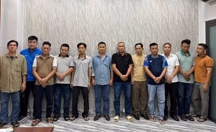 Các bị can trong vụ án (Ảnh: Công an cung cấp)