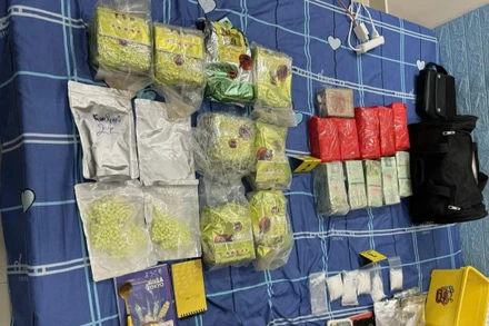 Tang vật một chuyên án ma túy Công an Thành phố Hồ Chí Minh đã triệt phá