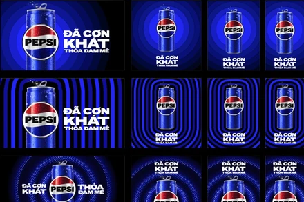 Bộ nhận diện mới của thương hiệu Pepsi.