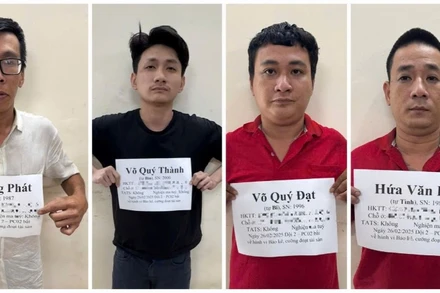 Các đối tượng trong đường dây bảo kê chợ Bình Tây.