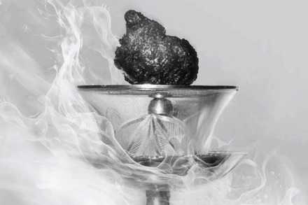 Hình ảnh xá lợi trái tim bồ tát Thích Quảng Đức. (Ảnh: Báo Giác Ngộ)