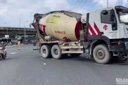 Hiện trường vụ tai nạn.