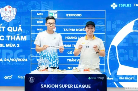 Đại diện các đội bóng tham gia bốc thăm thi đấu