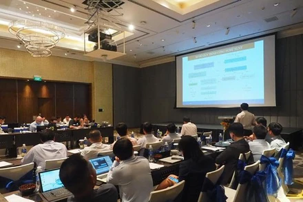 Toàn cảnh buổi hội thảo của Samsung và DNP Water.