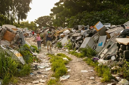 Rác thải điện tử là dòng rác thải sinh hoạt phát triển nhanh nhất trên thế giới. (Nguồn: UN)