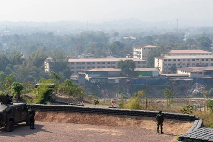 Khu vực biên giới giữa Thái Lan và Myanmar. (Ảnh: Tân Hoa xã)