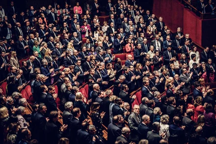 Ngày 4/3/2024, Quốc hội lưỡng viện Pháp thông qua dự luật bổ sung quyền phá thai vào Điều 34 của Hiến pháp thuộc Nền Cộng hòa thứ V của nước Pháp. (Ảnh: Liberation)