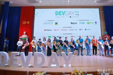 Khai mạc Devday Đà Nẵng 2023 sáng nay, 22/4 tại trường Đại học Bách Khoa-Đại học Đà Nẵng.