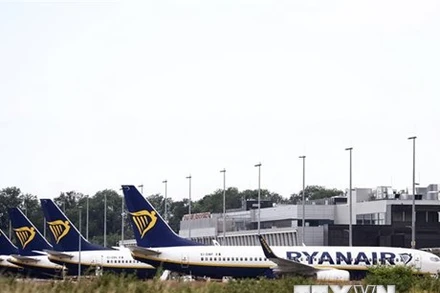 Máy bay của Hãng hàng không RyanAir. (Ảnh: AFP/TTXVN)