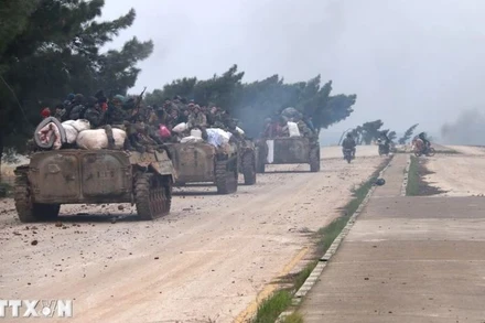 Binh sỹ Syria. (Ảnh: THX/ TTXVN)