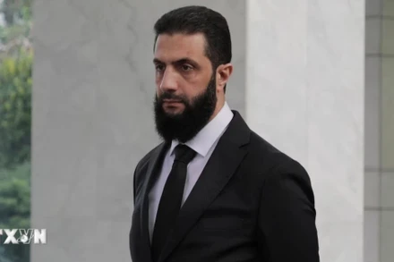 Tổng thống lâm thời Syria, ông Ahmed al-Sharaa. (Ảnh: Reuters/TTXVN)