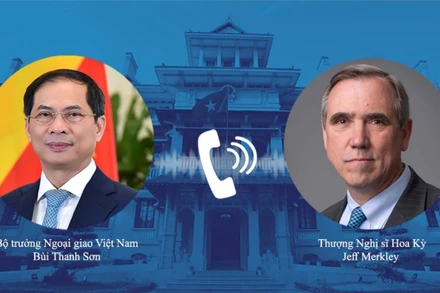 Bộ trưởng Ngoại giao Bùi Thanh Sơn điện đàm với Thượng nghị sĩ Hoa Kỳ Jeff Merkley .