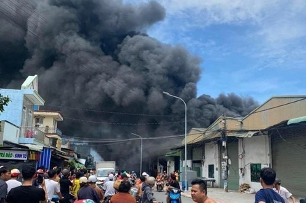 Hiện trường vụ cháy.