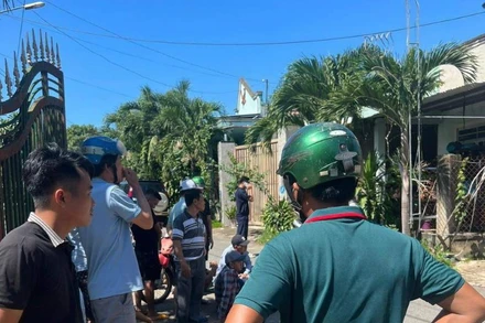 Hiện trường khu vực xảy ra vụ án tại ấp 2, xã Hiếu Liêm, huyện Vĩnh Cửu. 