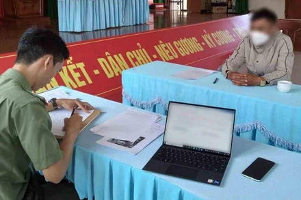 Cơ quan chức năng làm việc với ông H.H.H để làm rõ vụ việc.