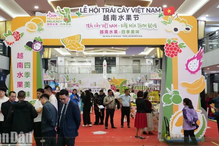 Lễ hội trái cây Việt Nam năm nay được tổ chức tại Chợ đầu mối nông sản Tân Phát Địa-một trong những chợ bán buôn nông sản lớn nhất thủ đô Bắc Kinh, thuận tiện cho doanh nhân, doanh nghiệp gặp gỡ, trao đổi, kết nối hợp tác.