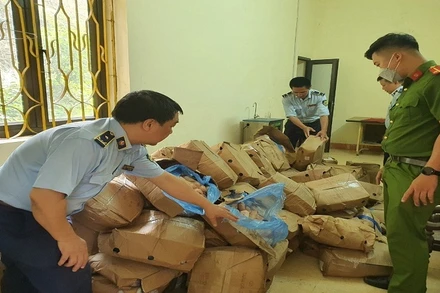 Lực lượng chức năng tỉnh Lào Cai đang tiến hành kiểm tra, xử lý vụ việc.