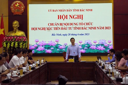Chuẩn bị tổ chức Hội nghị xúc tiến đầu năm tỉnh Bắc Ninh năm 2023. 
