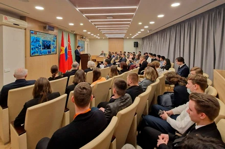 Toàn cảnh Hội thảo tại Saint Petersburg. (Ảnh: Ủy ban Đối ngoại Saint Petersburg)