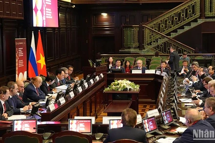 Diễn đàn Hiệu trưởng Đại học Việt Nam-Liên bang Nga lần thứ hai. (Ảnh: XUÂN HƯNG)