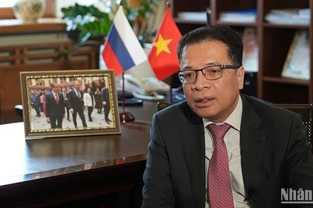 Đại sứ Việt Nam tại Liên bang Nga Đặng Minh Khôi. (Ảnh: XUÂN HƯNG)