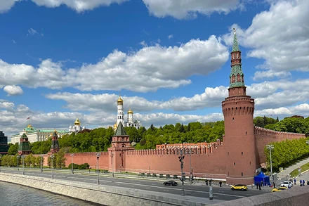 Khuôn viên Quảng Trường Đỏ ở thủ đô Moskva. (Ảnh: XUÂN HƯNG)