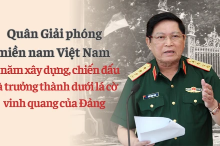 Quân Giải phóng miền nam Việt Nam 15 năm xây dựng, chiến đấu và trưởng thành dưới lá cờ vinh quang của Đảng