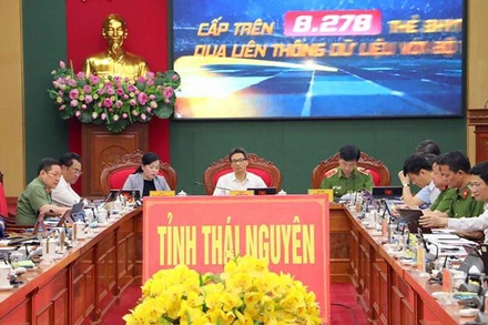 Phó Thủ tướng Vũ Đức Đam chủ trì hội nghị giao ban tại điểm cầu tỉnh Thái Nguyên.