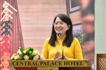 Bà Nguyễn Thị Ánh Hoa, Giám đốc Sở Du lịch Thành phố Hồ Chí Minh phát biểu tại Hội nghị.