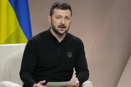 Tổng thống Ukraine Volodymyr Zelensky. (Ảnh: THX)