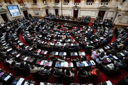 Quang cảnh phiên họp Hạ viện Argentina tại Buenos Aires ngày 29/4/2024. (Ảnh: AFP/TTXVN)