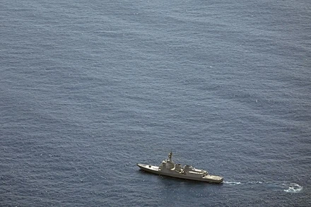 Vùng biển phía đông đảo Torishima thuộc quần đảo Izu, Nhật Bản. (Ảnh: Kyodo/TTXVN)