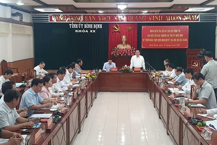 Quang cảnh buổi làm việc.