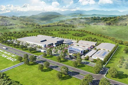 Phối cảnh trang trại bò thịt Vinabeef Tam Đảo.