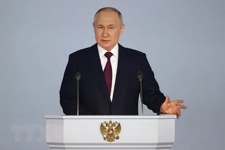 Tổng thống Nga Vladimir Putin. (Ảnh: AFP/TTXVN)
