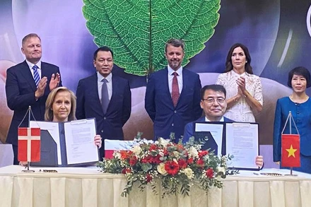 Quang cảnh buổi ký kết giữa Doosan Vina và Ørsted. (Ảnh: Công ty Doosan Vina cung cấp)