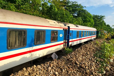 Khu vực tàu SE2 bị trật bánh thuộc khu gian Sông Phan-Suối Vận, tại lý trình Km1572, thuộc xã Tân Lập, huyện Hàm Thuận Nam, Bình Thuận.