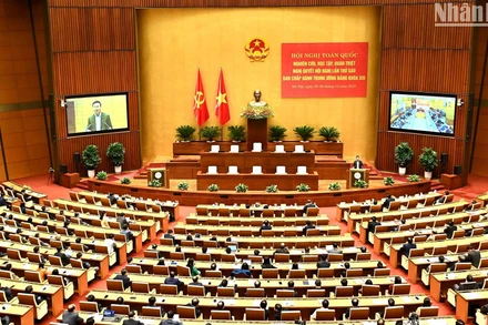 Quang cảnh hội nghị. (Ảnh: ĐĂNG KHOA)