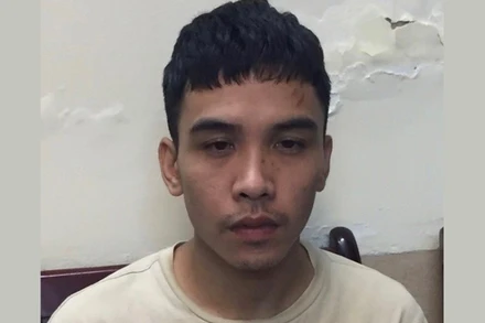 Đối tượng Nguyễn Đức Trung. (Ảnh: Công an thành phố Hà Nội)