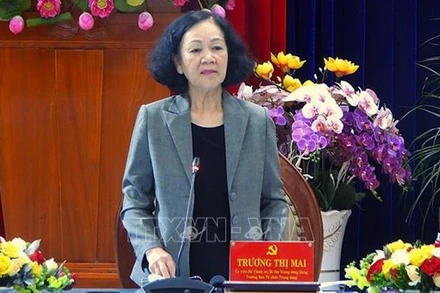 Trưởng Ban Tổ chức Trung ương Trương Thị Mai. (Ảnh:TTXVN)