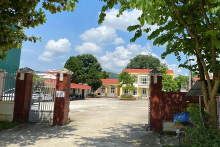 Trụ sở UBND xã Thanh Hưng - nơi ông Vì Văn Biến làm việc trước khi bị bắt tạm giam.