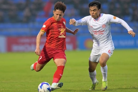 Hồng Lĩnh Hà Tĩnh tiếp đón Thể Công Viettel trong khuôn khổ vòng 18 V.League 1-2024/2025. (Ảnh: baohatinh.vn)