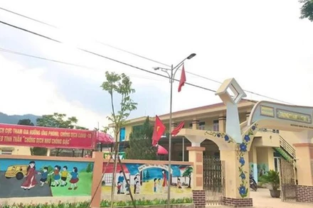Trường mầm non Bắc Sơn, nơi xảy ra sự việc. (Nguồn: TTXVN/Vietnamnet)