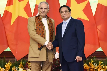Thủ tướng Phạm Minh Chính và Tổng thống Timor-Leste Jose Ramos-Horta. (Ảnh: TRẦN HẢI)
