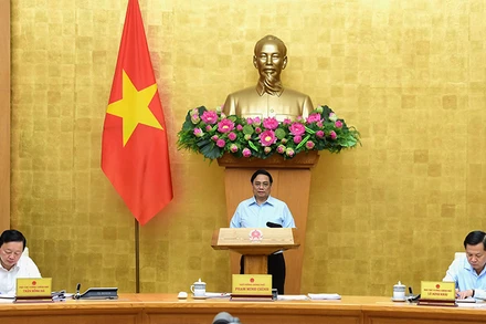 Thủ tướng Phạm Minh Chính dự và chủ trì phiên họp.