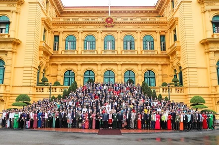 Hội nghị biểu dương Chủ tịch Ủy ban Mặt trận Tổ quốc Việt Nam cấp xã và Trưởng ban Công tác Mặt trận tiêu biểu toàn quốc giai đoạn 2017-2022.