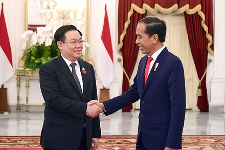 [Ảnh] Chủ tịch Quốc hội tiếp xúc song phương tại Indonesia