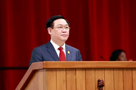 Chủ tịch Quốc hội Vương Đình Huệ phát biểu tại phiên họp đặc biệt của Quốc hội Cuba khóa X và Lễ kỷ niệm 62 năm Chiến thắng Giron.