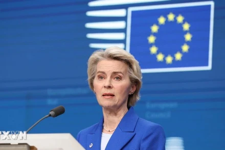 Chủ tịch Ủy ban châu Âu Ursula von der Leyen. (Nguồn: THX/TTXVN)
