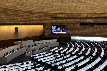 Toàn cảnh một phiên họp Quốc hội Thái Lan ở Bangkok. (Ảnh: AFP/TTXVN)